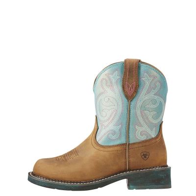 Ariat Fatbaby Heritage - Western Laarzen Bruin / Turquoise Dames - 20158-645